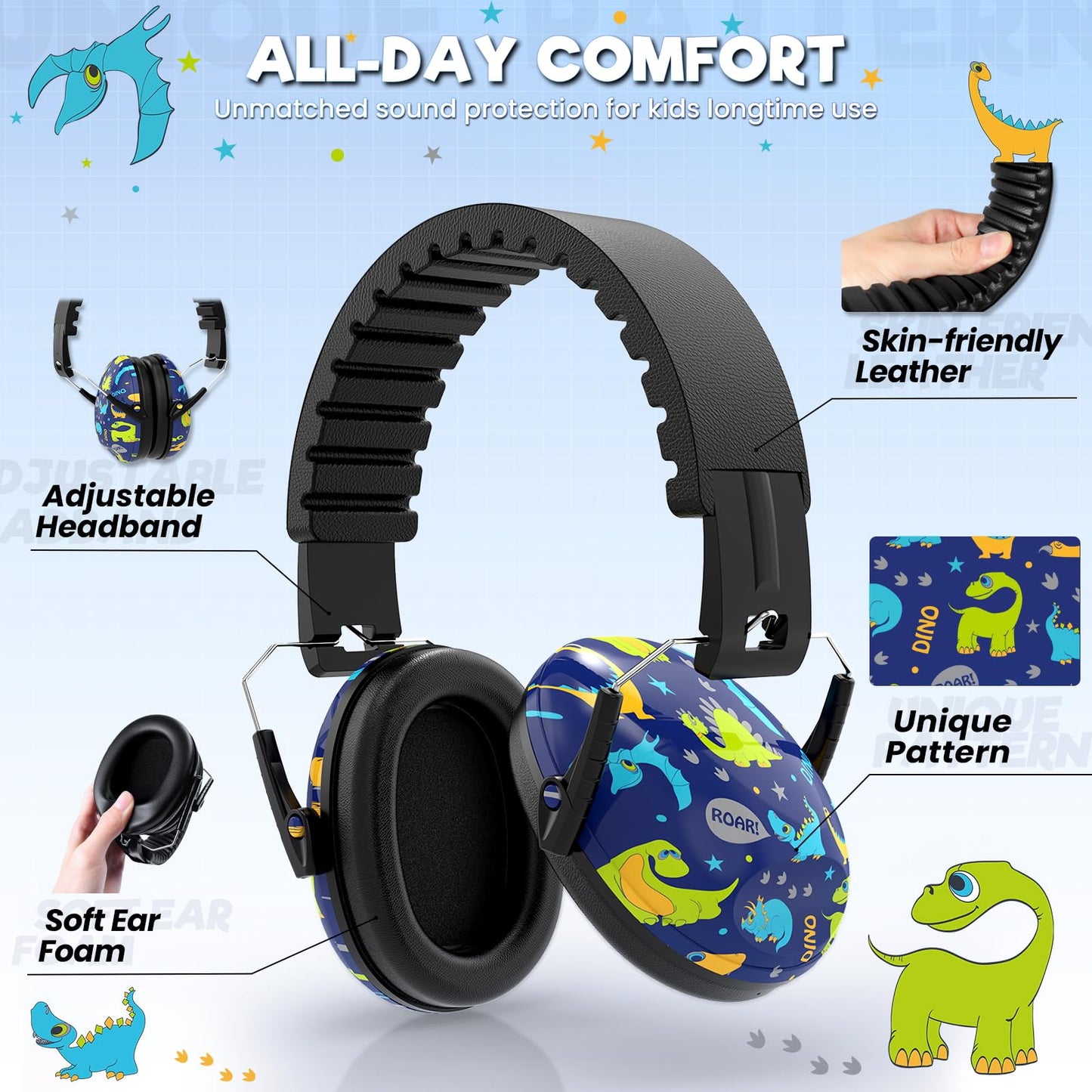 RIIKUNTEK Kids Ear Protection, SNR 27dB Noise Cancelling Headphones for Kids, Autism and Teens