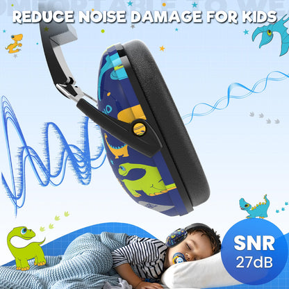 RIIKUNTEK Kids Ear Protection, SNR 27dB Noise Cancelling Headphones for Kids, Autism and Teens