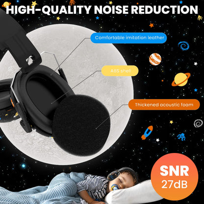 RIIKUNTEK Kids Ear Protection, SNR 27dB Noise Cancelling Headphones for Kids, Autism and Teens