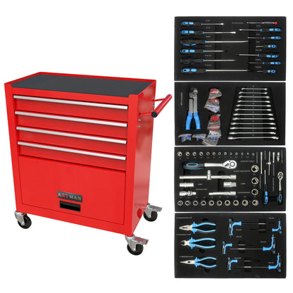 Metal Tool Cabinet With Tool Set